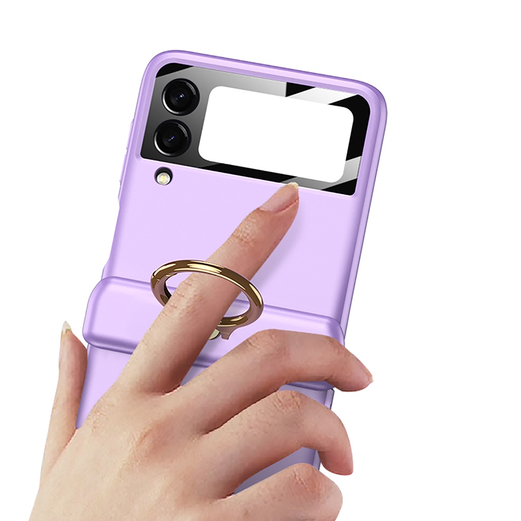 Ốp Điện Thoại Nhựa Từ Tính Bảo Vệ Màn Hình Cho Samsung Galaxy Z Flip 4 Flip 3 5G