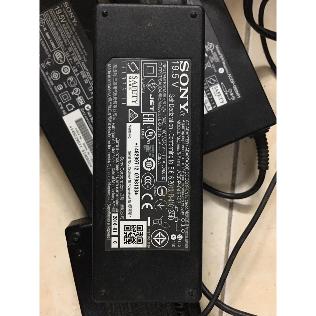 Nguồn tivi sony Adapter zin bóc từ tivi sony 19.5V 2.3A~6.2A bản gốc, chính hãng, nguyên zin 100%