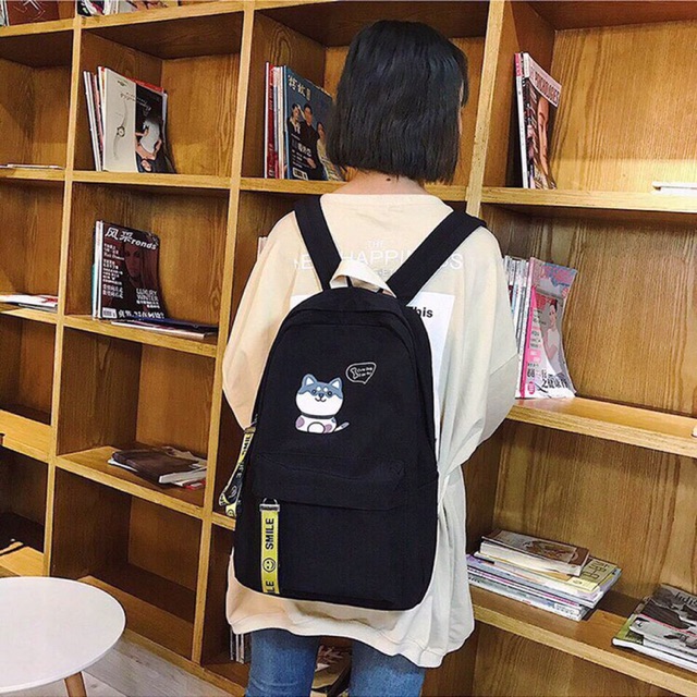 Balo Thời Trang Hàn Quốc - Chú Chó Cute