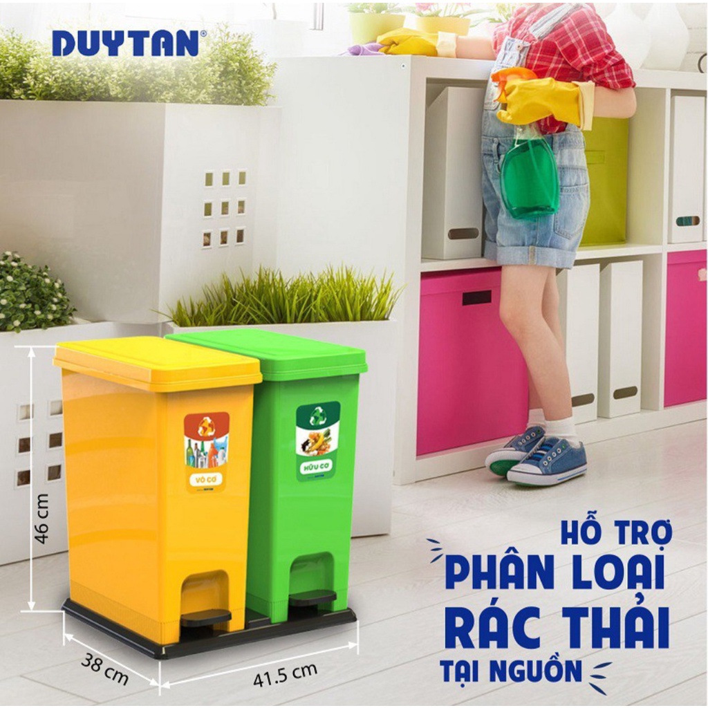 🌱 Thùng rác phân loại ECO 2 DUY TÂN
