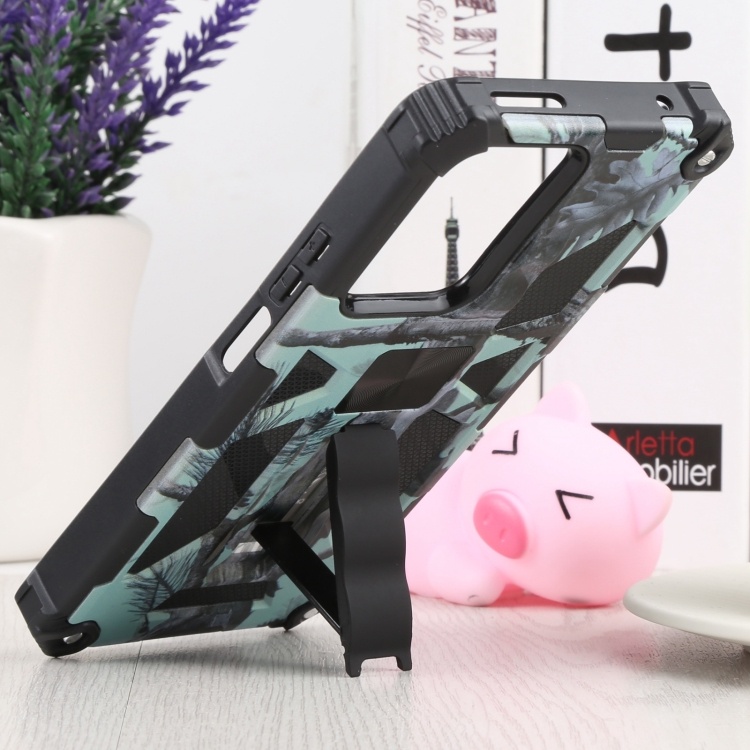 Armor Camouflage Phone Case Xiaomi Poco X3 X3 Pro Poco M4 Pro 5G Poco X4 Pro 5G Mi 11T 11T Pro Redmi Note 10 10s 10 Pro Note 11 Pro Plus Note 11 11s Redmi 10A 9C Kickstand Cover