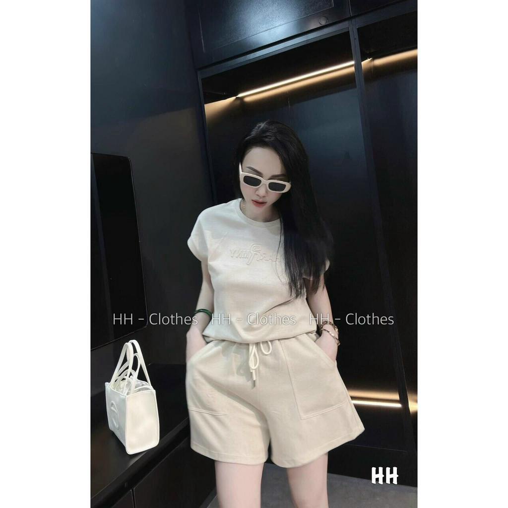 Bộ đồ nữ set quần đùi áo cộc nữ cổ tròn tay hến dáng suông form vừa chất cotton đẹp mầu sắc sặc sỡ nổi bật hot trend