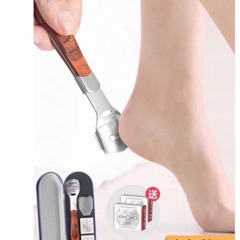 Dụng Cụ Trà Gót Chân,Mài Gót Chân ,Tẩy Da Chết (Tặng kèm 20 lưỡi dao)