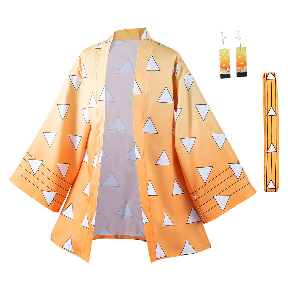 Áo Choàng Kimono Hóa Trang Nhân Vật Agatsuma Zenitsu