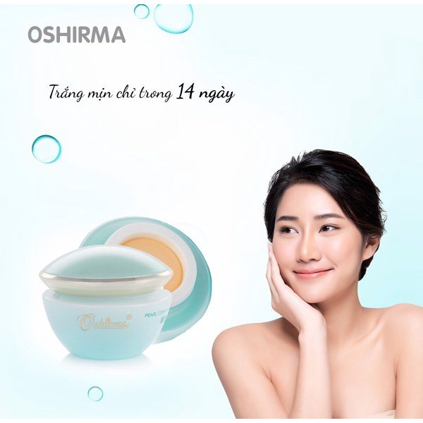 Kem dưỡng da -Kem nén Oshirma ngọc trai tái tạo cải thiện làn da trắng sáng cam kết chính hãng
