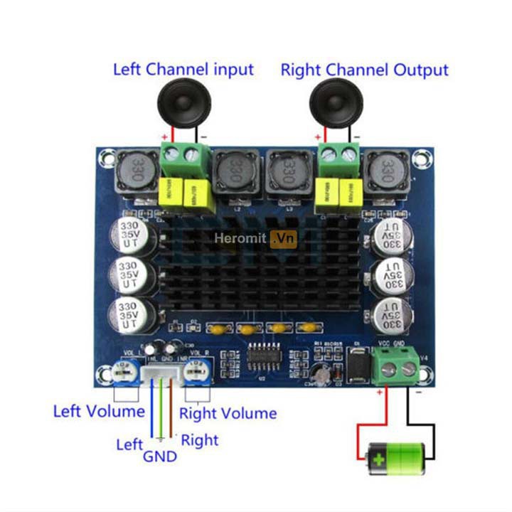 Mạch Khuếch Đại Âm Thanh 120w 2 Kênh TPA3116