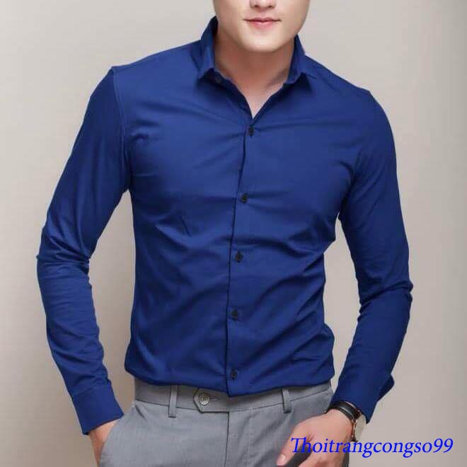 Áo Sơ Mi Nam Dài Tay Hàn Quốc Cao Cấp | BigBuy360 - bigbuy360.vn