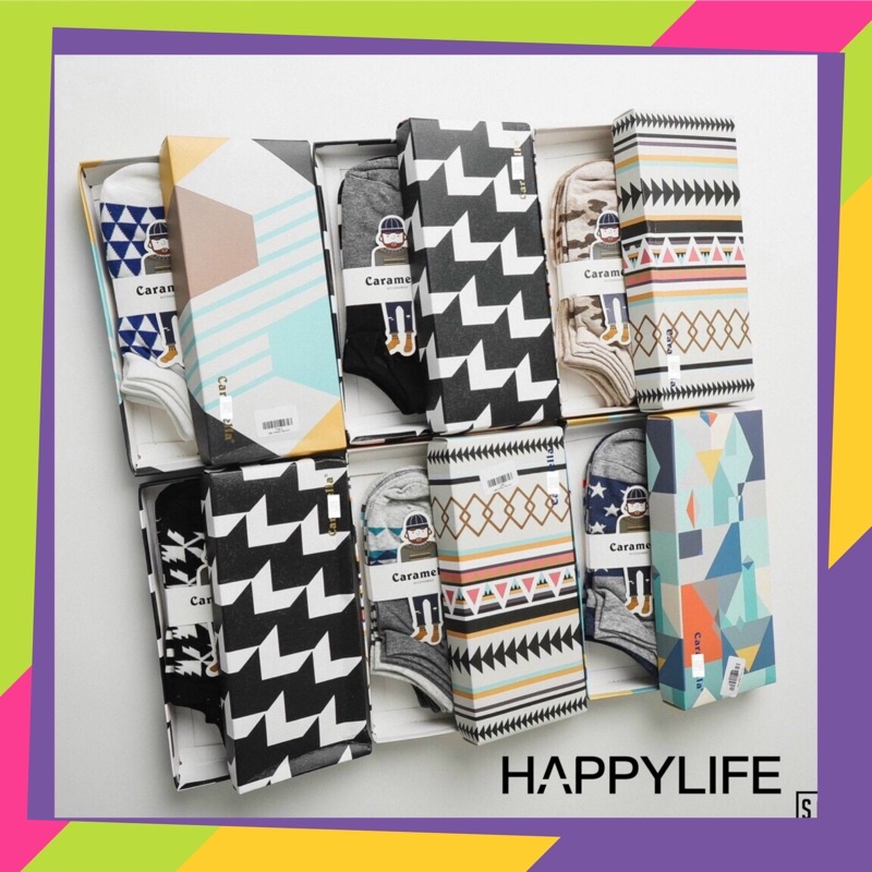 Combo 4 Tất vớ nam nữ cổ ngắn cao cấp,khử mùi,diệt khuẩn,chất coton mềm mại-HAPPYLIFE