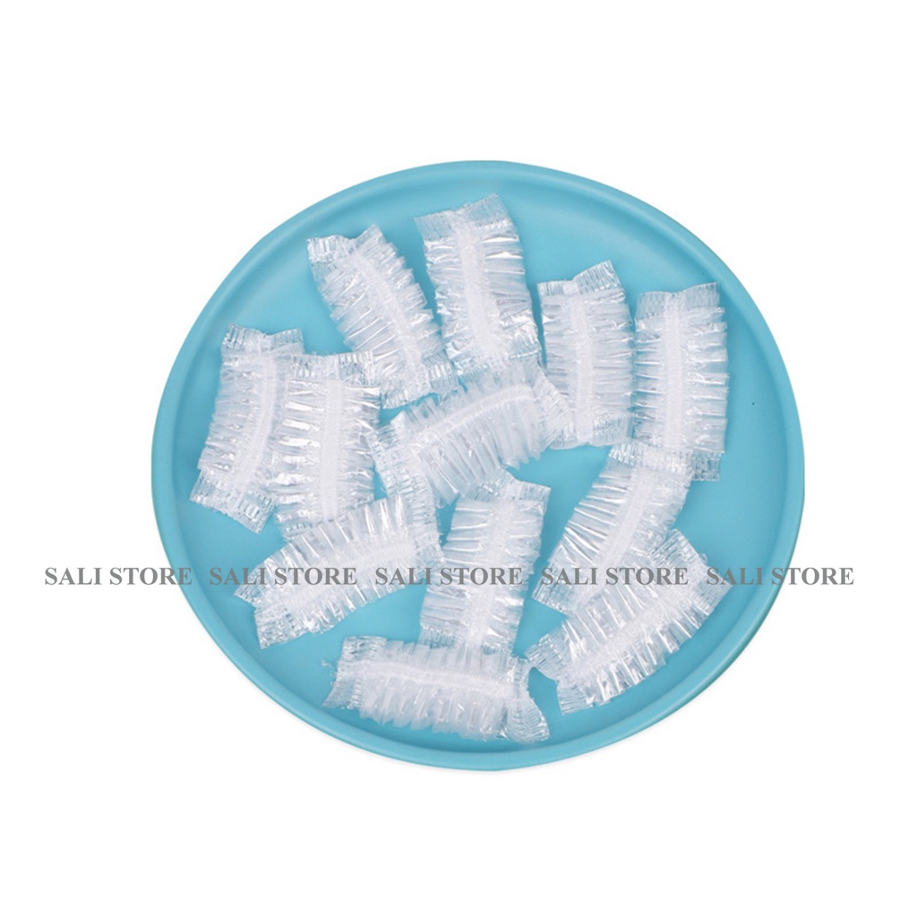 Chụp tai nhuộm tóc dùng 1 lần, bao trùm tai đóng túi 100 cái bảo vệ tai khi tắm hoặc gội đầu, làm tóc SALI PK86