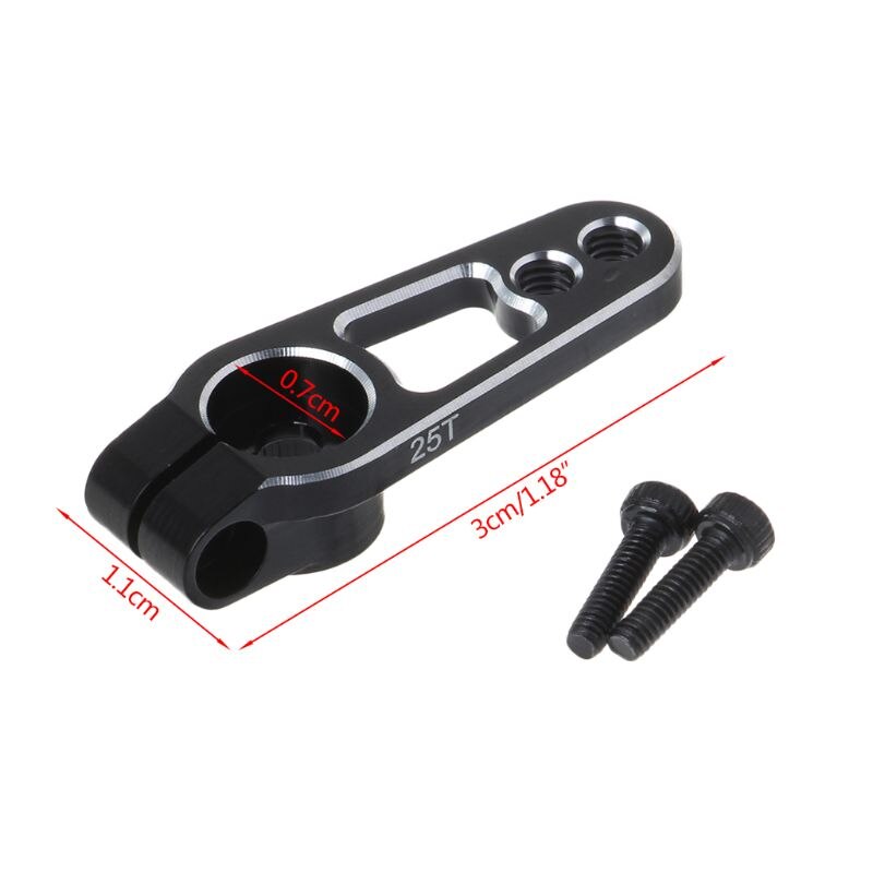 Nhôm 25T Servo Horn Arms 25 răng Spline M3 Kẹp chỉ đạo cho Futaba Savox Power HD Motors Sakura D4 RC Drift Car Parts