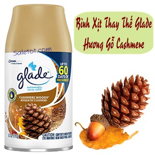 CHAI TINH DẦU THAY THẾ GLADE MÙI HƯƠNG GỖ CASHMERE THIÊN NHIÊN