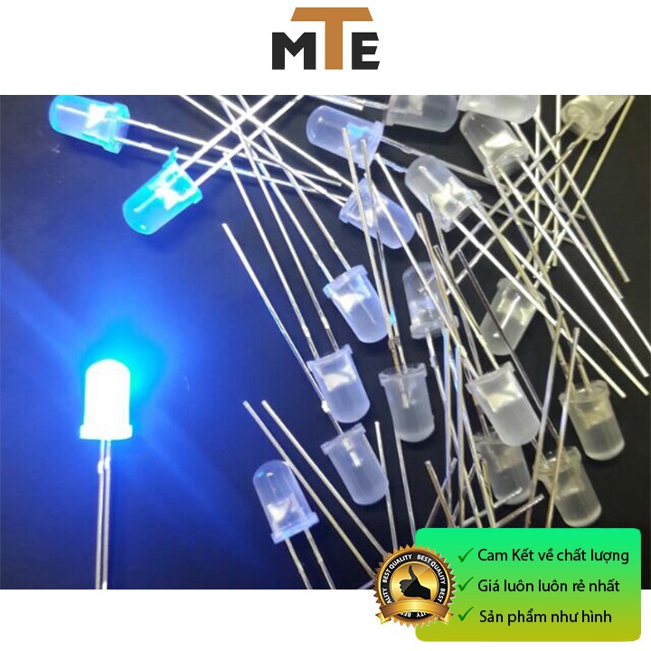 Combo 10 LED đục 5mm màu đỏ, Xanh, Vàng, Trắng