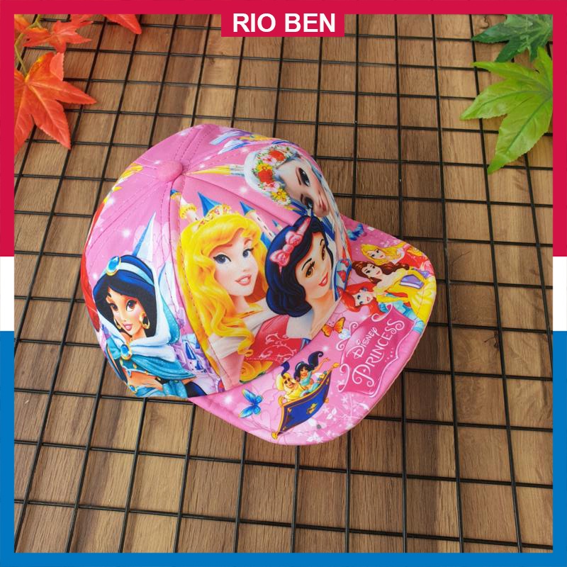 Nón kết bé gái thời trang, in 3d hình công chúa, bé từ 1-3 tuổi RBN058