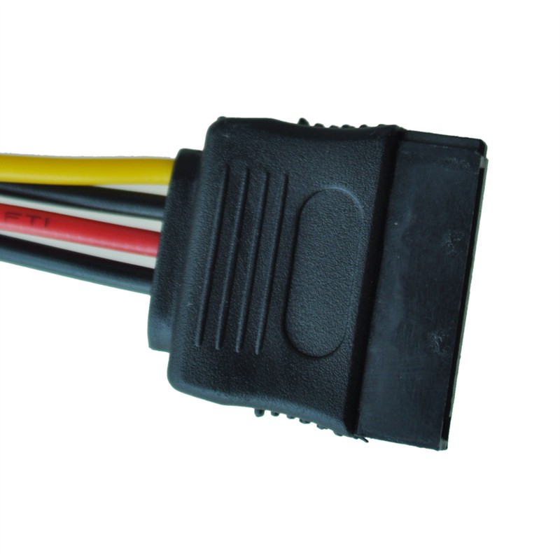 Dây cáp chuyển đổi 1 khe cắm SATA ra 2 đầu cắm SATA 15cm