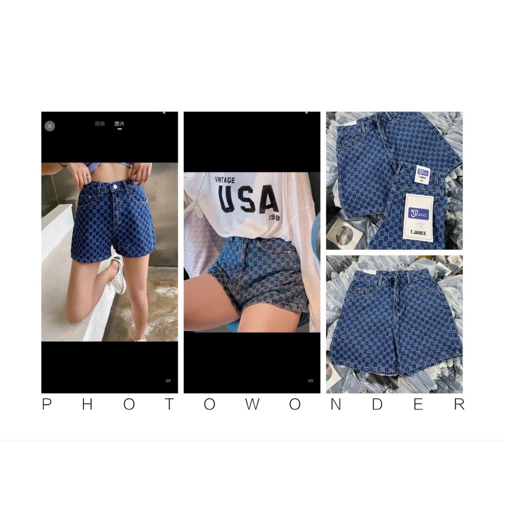 Quần Short Nữ – Quần Đùi Jean Xanh GC – Chất Jean Dày Đẹp Size S,M,L (kèm ảnh thật)