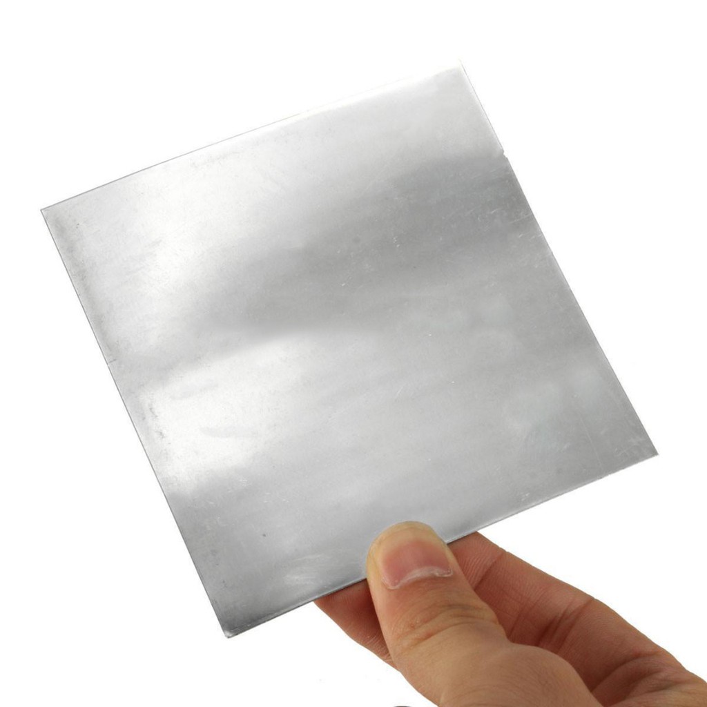 1 Tấm lá kẽm nguyên chất độ tinh khiết cao 100 * 100 * 0.5mm cho khoa học