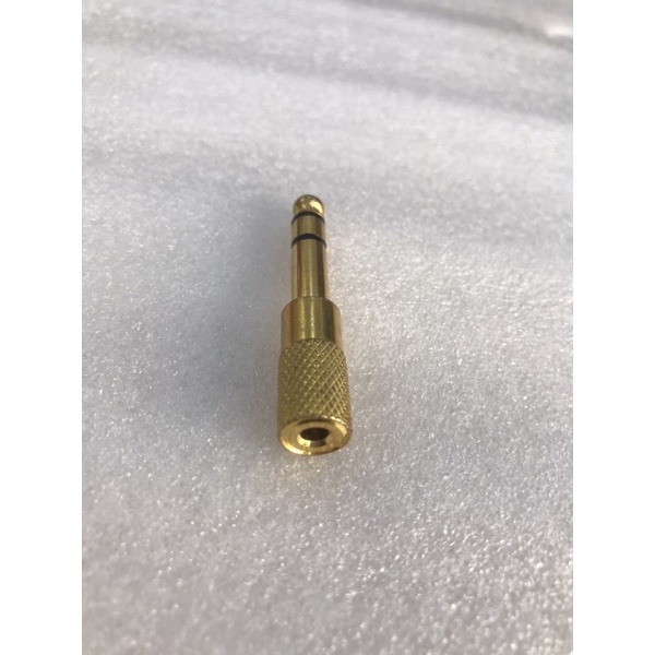 Jack chuyển 6 ly ra 3.5mm - Rắc Vàng Gold Chuẩn Stereo