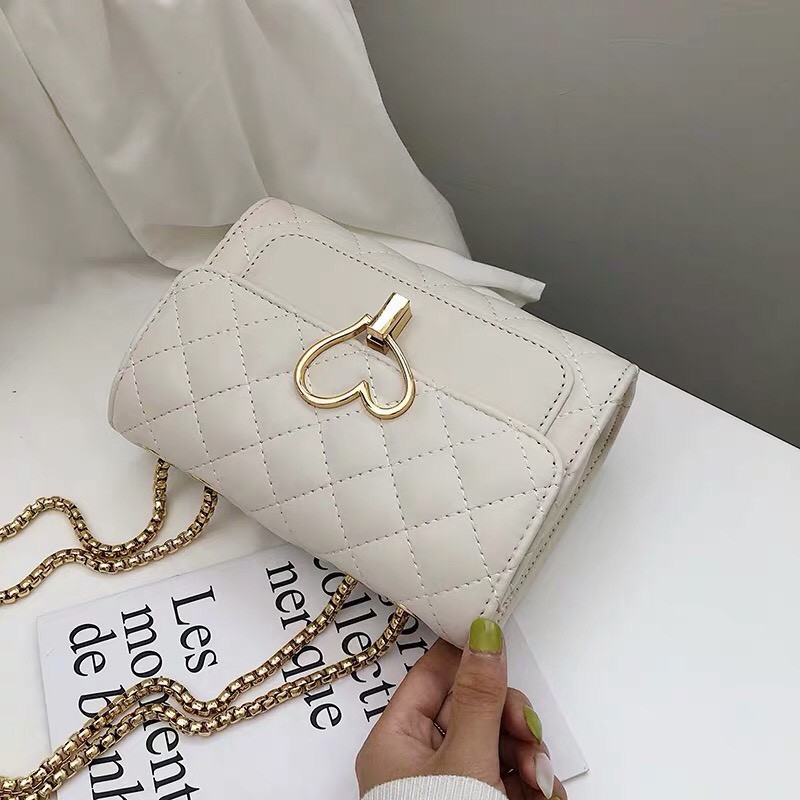 Túi Xách Nữ, Túi Đeo Chéo Nữ Khóa Trái Tim Siêu Đẹp Phong Cách Hàn Quốc - Kẹo Boutique | BigBuy360 - bigbuy360.vn