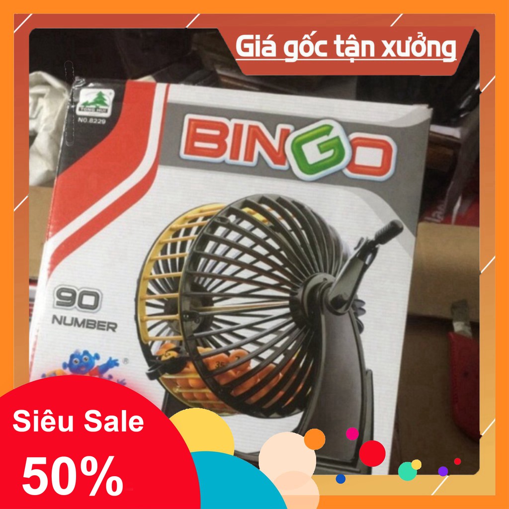 Siêu Sale Bộ loto lồng sắt 90 số 48 tờ dò