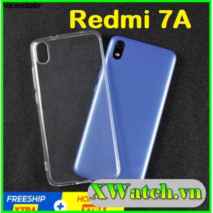 Ốp Lưng Silicon Dẻo Xiaomi Redmi 7A Trong Suốt