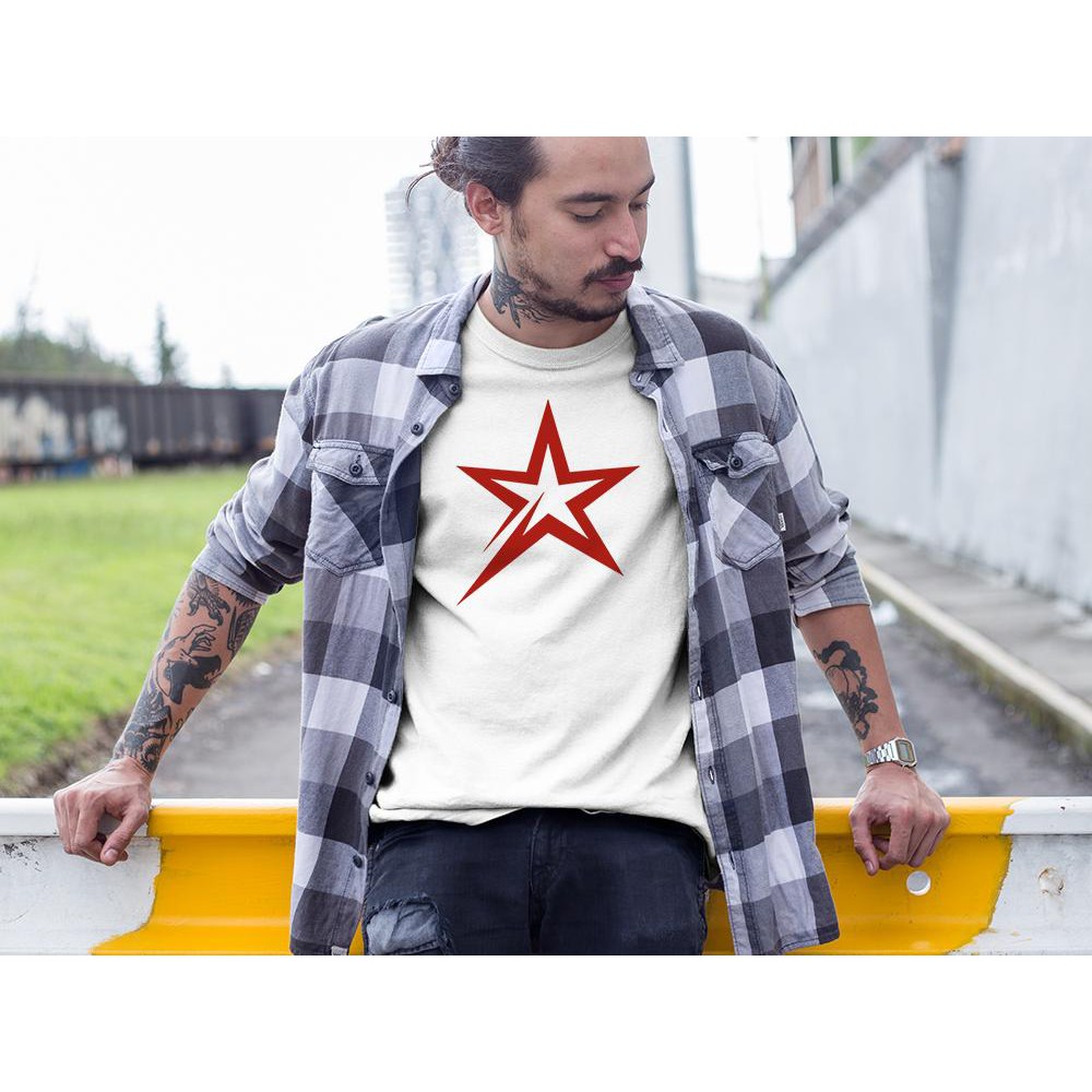Áo thun Unisex in hình Ngôi sao chổi màu đỏ cực chất