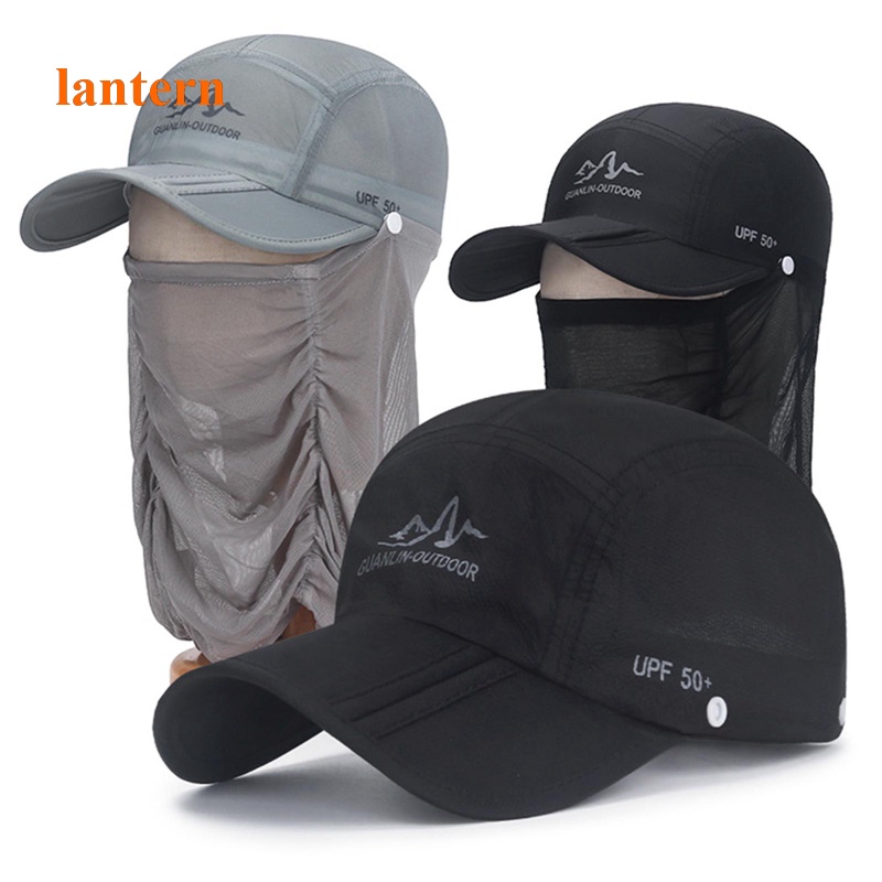 Mũ Trùm Đầu Kiêm Khẩu Trang Chống Nắng/ Tia Uv Bảo Vệ 360 Độ Nhanh Khô Tiện Dụng Cho Nam Và Nữ