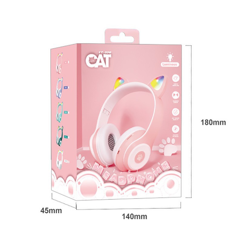 Tai nghe chụp head phone kute mèo kity âm thanh chất lượng cực hay cao cấp