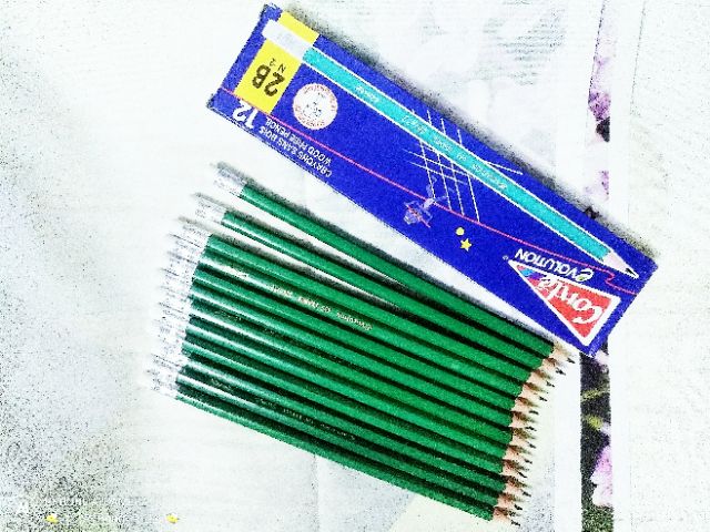 144 cây chì 2B xanh, viết chì 2B dẻo