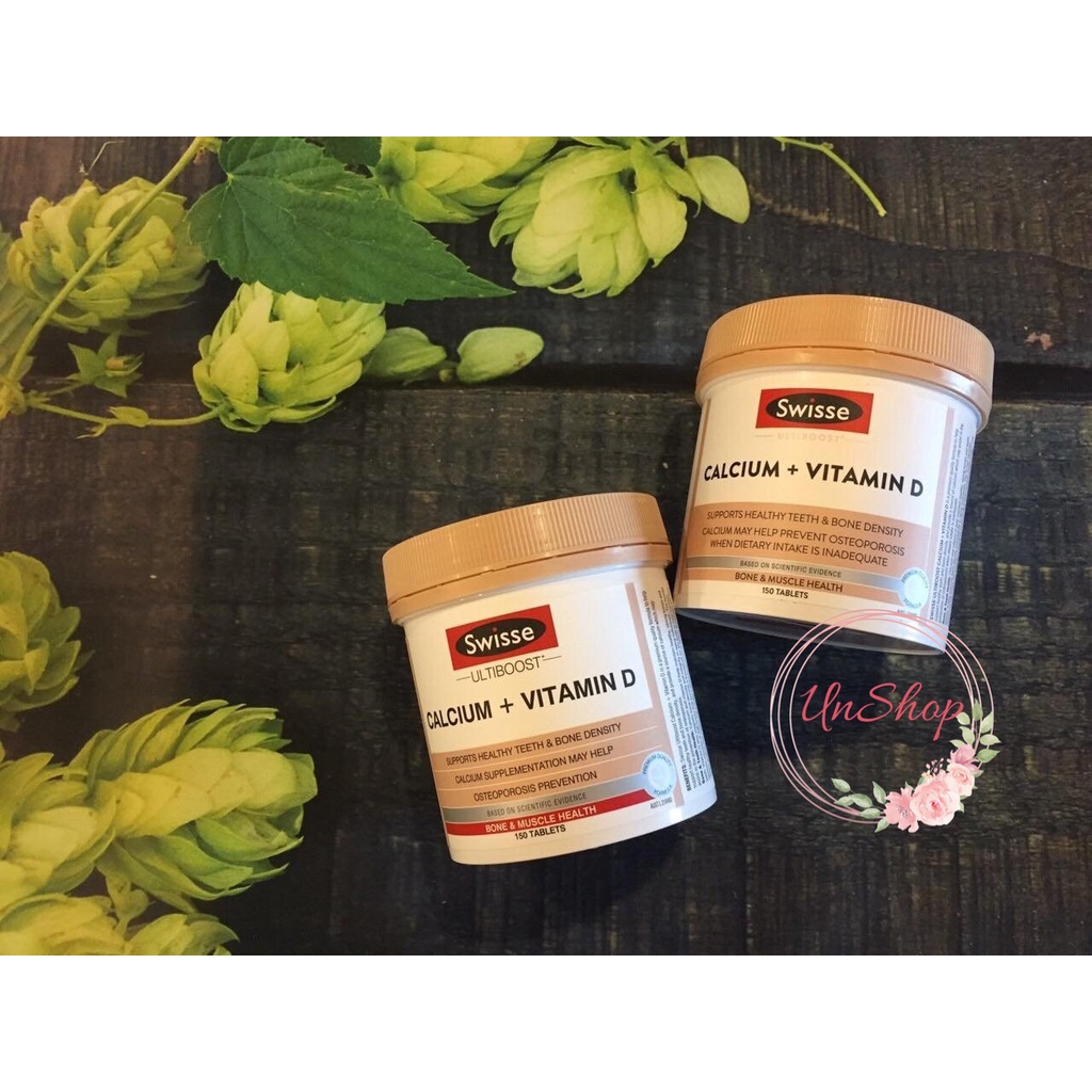 Swisse Canxi Vitamin D Úc 150v