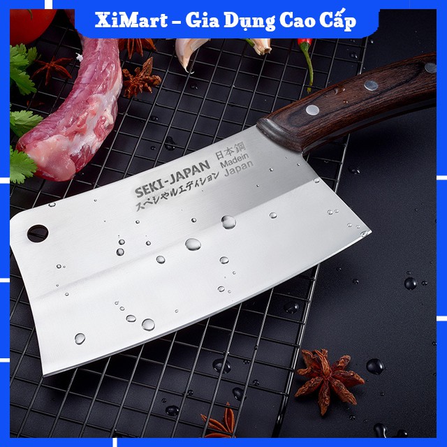 [MỚI] Dao Nhật Chính Hãng Seki Cao Cấp 30cm - Dao Thái Thịt Chặt Xương Bằng Thép Siêu Cứng Bền 20 Năm - XiMart