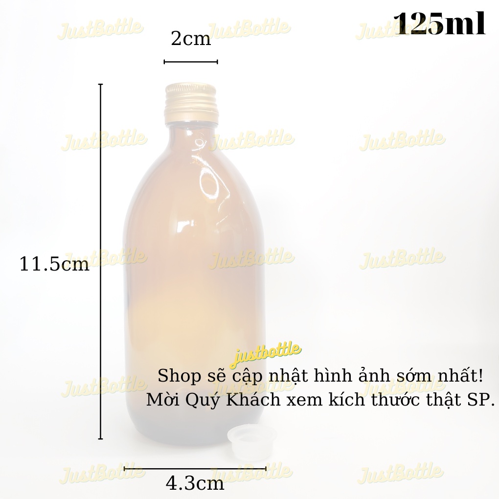 CHAI THỦY TINH NÂU 100ML 125ML 250ML 500ML 1000ML 1L LỌ THŨY TINH đựng bảo quản TINH DẦU/DUNG DỊCH/HÓA CHÁT DÀY - NẶNG