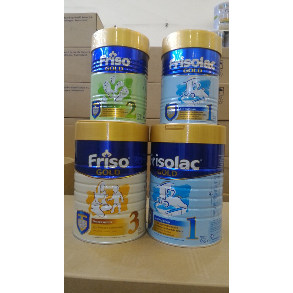 Sữa Friso Gold số 1, 2, 3 - Nga - Hộp 400g