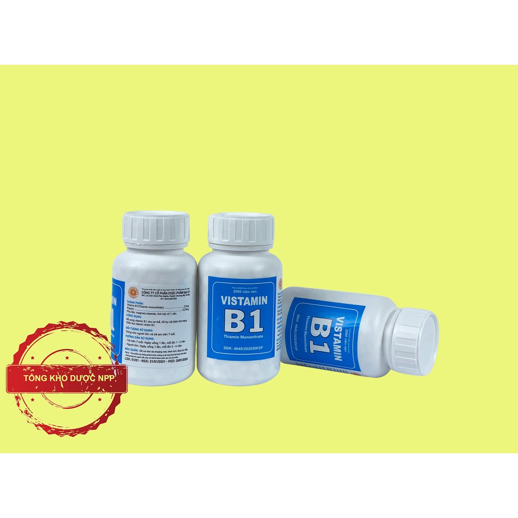 Vistamin B1 - 1.800 viên Đại Uy - vitamin b1