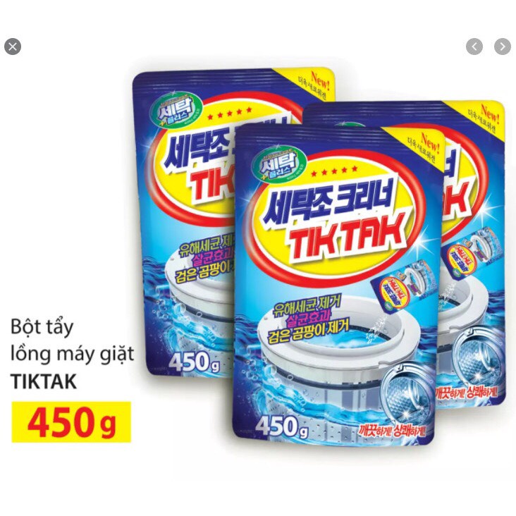 Bột Tẩy Vệ Sinh Lồng Máy Giặt, Làm Sạch Lồng Giặt Hàn Quốc Sandokkaebi