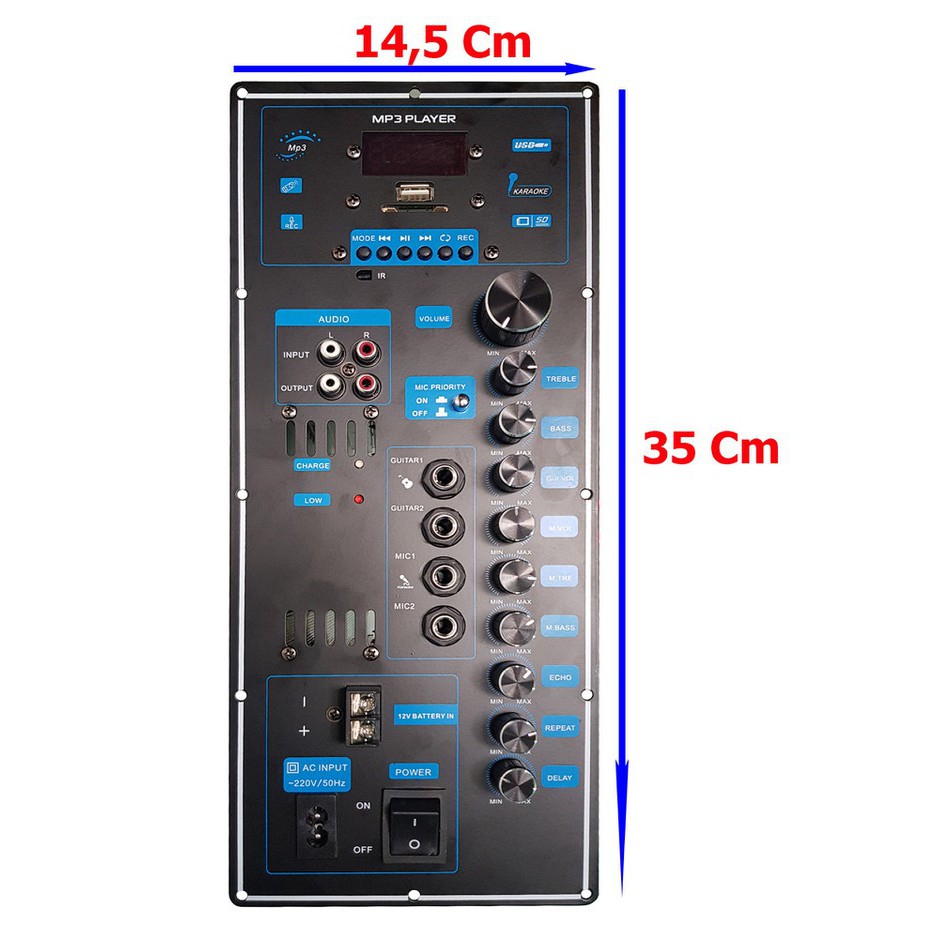 Board công suất ADX-90 cho loa kéo di động. Bass loa 4 đôi và 5 tấc đơn. Mạch kiểu đứng,
