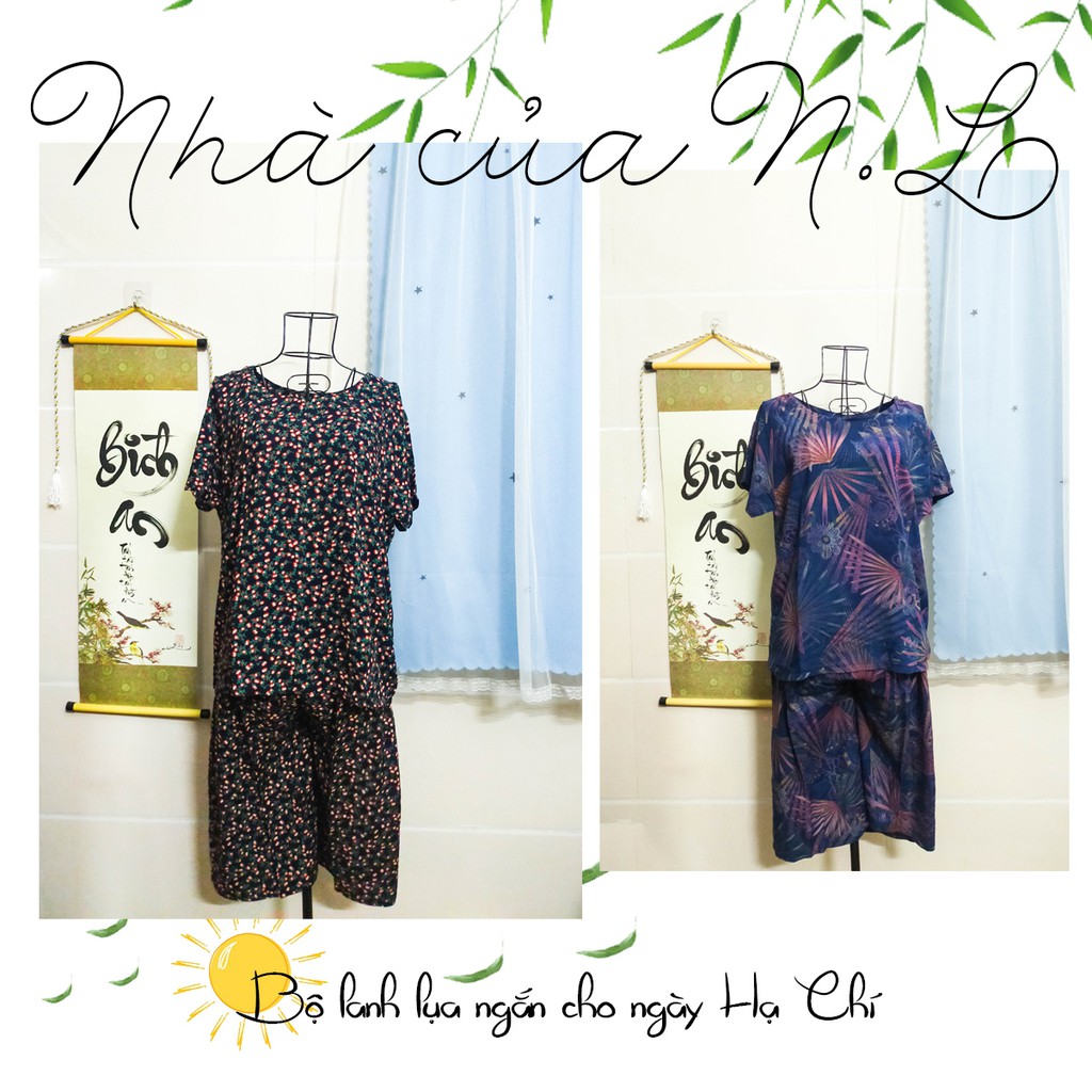 Bộ Lanh Lụa ngắn dành cho bà, mẹ, phụ nữ trung niên - cực mát cho ngày Hạ Chí