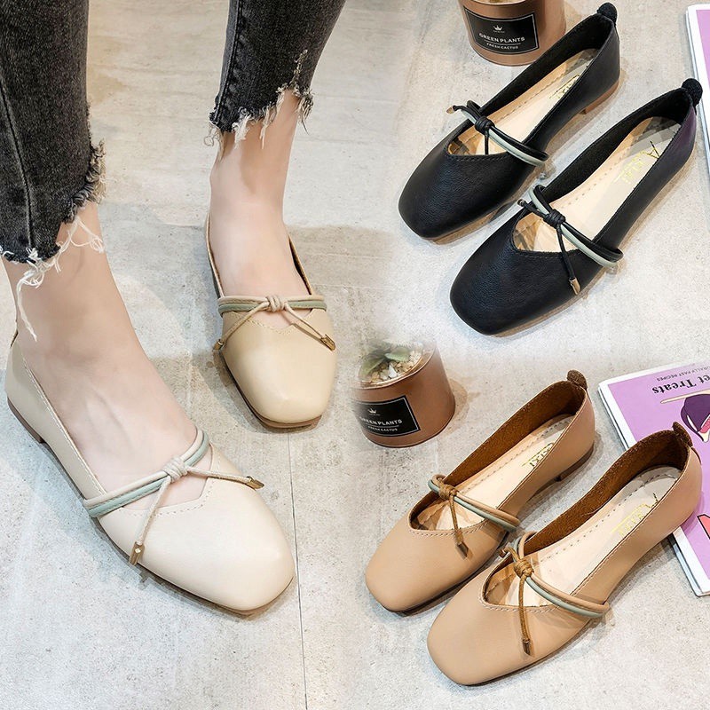 4 Giày Búp Bê Mũi Vuông Thời Trang Cho Nữ Size 35-43 | BigBuy360 - bigbuy360.vn