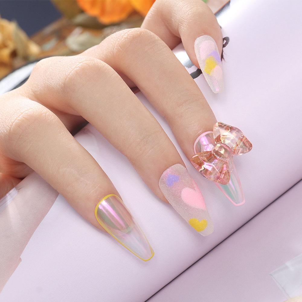 Phụ Kiện Trang Trí Móng Tay 3D Hình Nơ Màu Kẹo Xinh Xắn|Trang Sức Vòng Cổ
