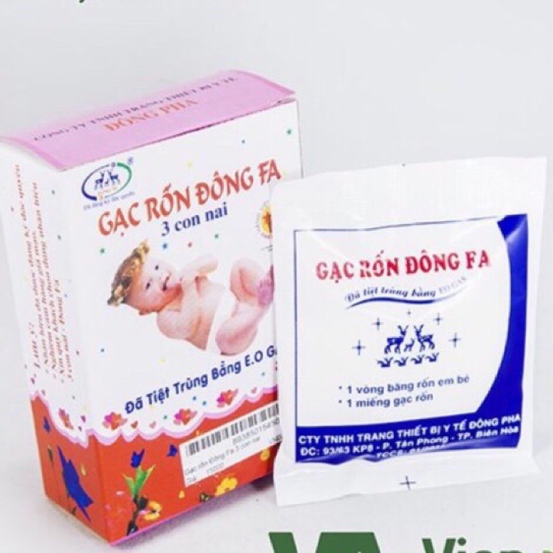 [Mã FMCG8 giảm 8% đơn 500K] Gạc rốn đông Fa (lẻ 6 cái)