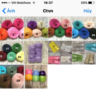 Sợi cotton 20 cuộn