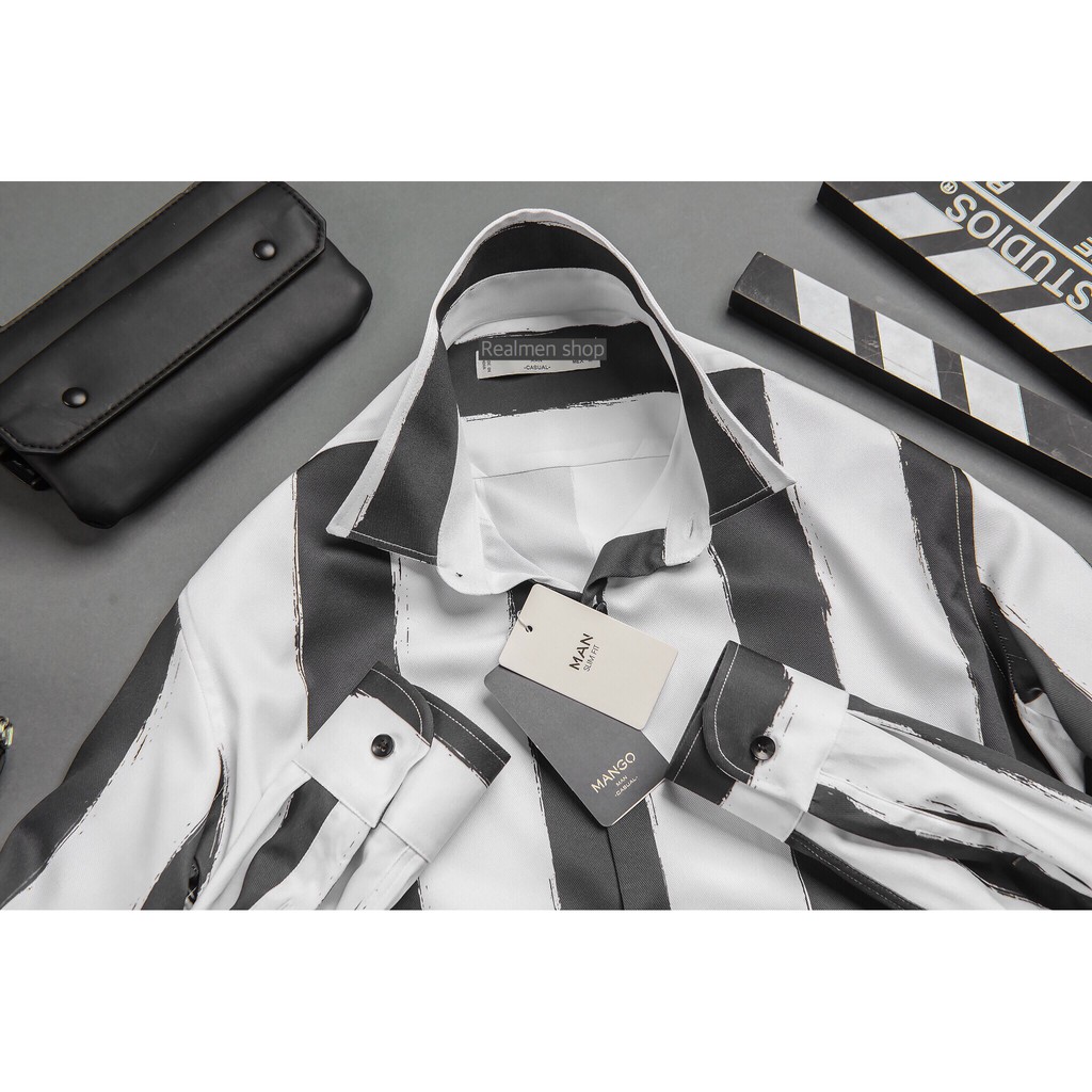 Áo sơmi nam dài tay kẻ sọc | BigBuy360 - bigbuy360.vn