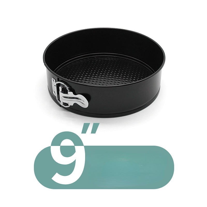 Khuôn Làm Bánh Hình Tròn/Trái Tim Bằng Thép Carbon Chống Dính Có Thể Tháo Rời Cho Lò Nướng