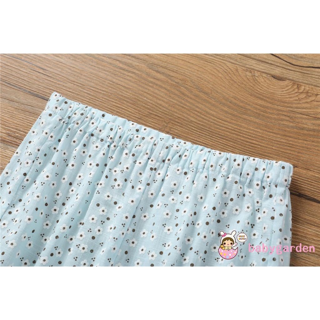 Quần Dài In Hoa Cho Bé Gái