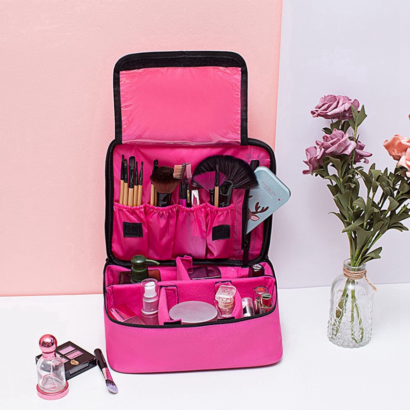 mohanzi  Professionale Grande Borsa Makeup Kit da Viaggio Impermeabile Simple Stoccaggio