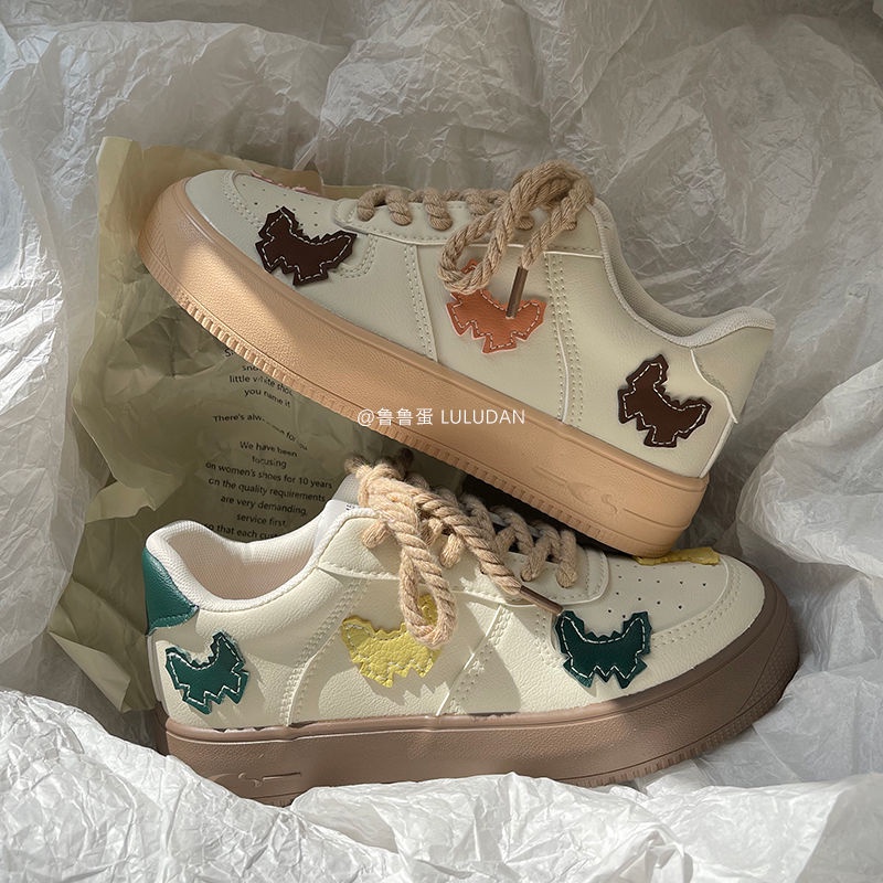 Giày Thể Thao Màu Trắng Phong Cách Hàn Quốc Thời Trang Mùa Xuân Mới 2022