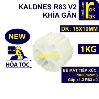 Hạt lọc Kaldnes R83 túi 1Kg loại tốt (Kanet) cho hồ cá ROKRAK