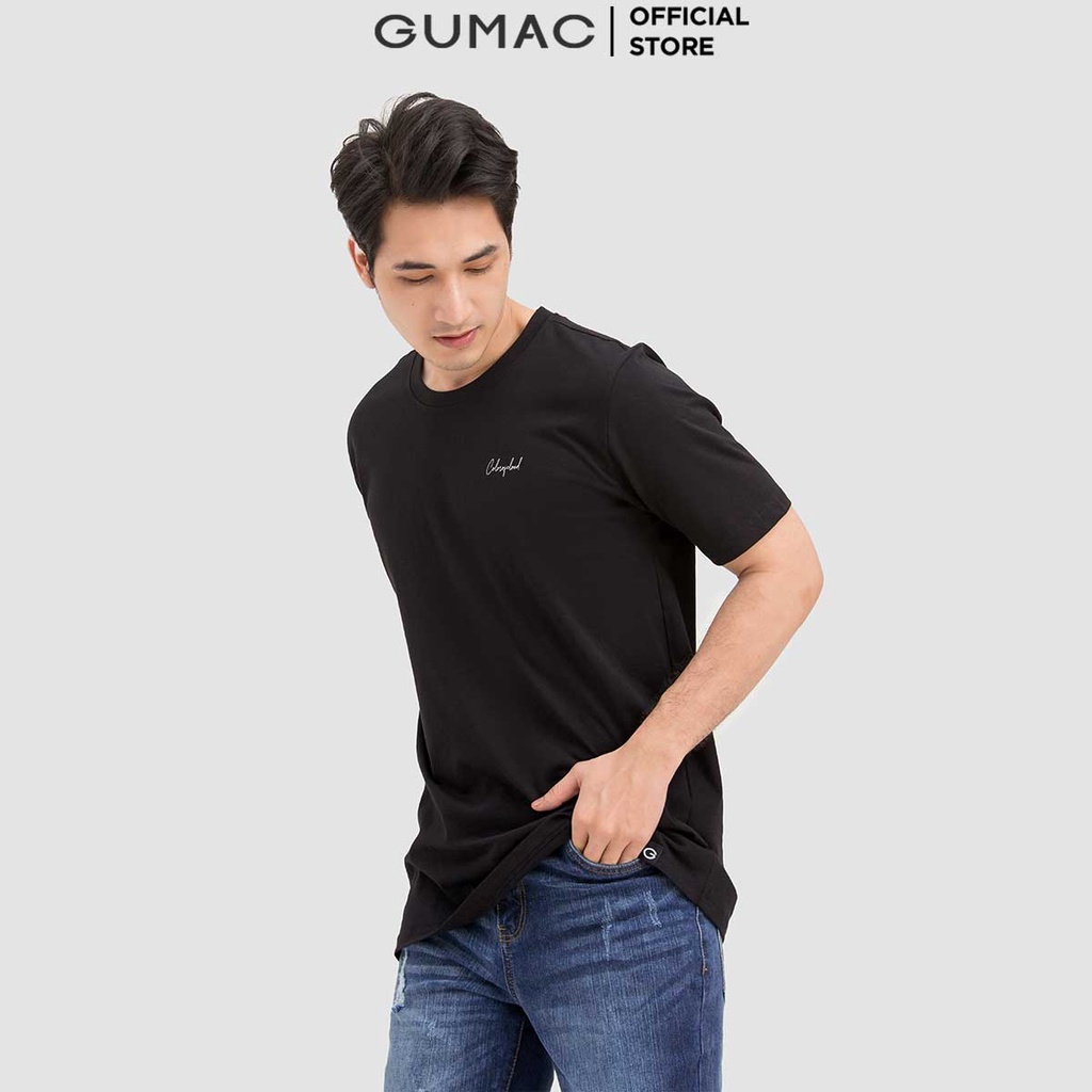 Áo thun nam in họa tiết GUMAC form basic, phong cách hiện đại lịch lãm ATNB834 | BigBuy360 - bigbuy360.vn