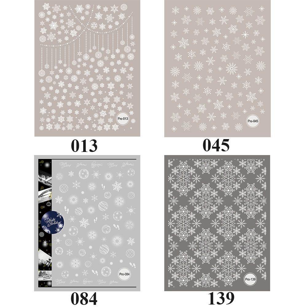 Miếng Dán Trang Trí Móng Tay Họa Tiết Bông Tuyết Giáng Sinh DIY