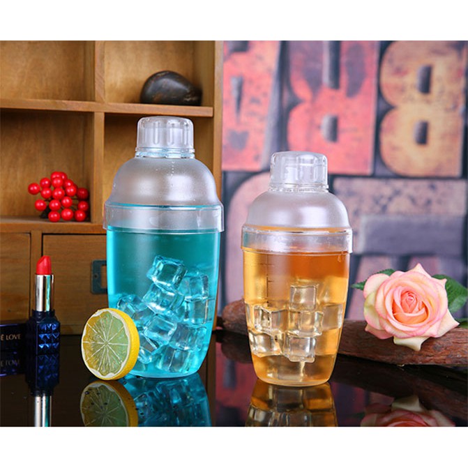 Bình Lắc Cocktail Shaker 530ml Nhựa Pha Chế Trà Sữa , Cocktail , Cafe