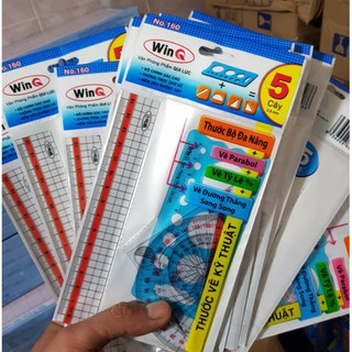 Combo 3 Thước bộ WinQ T-160 (dẻo)